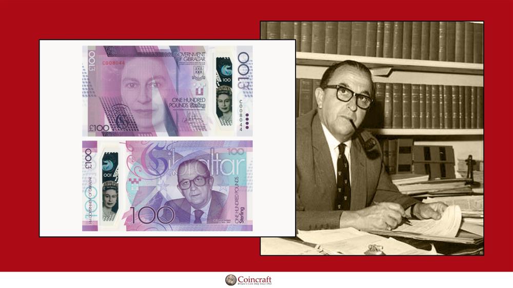 Gibraltar Banknote Honouring Sir Joshua Hassan